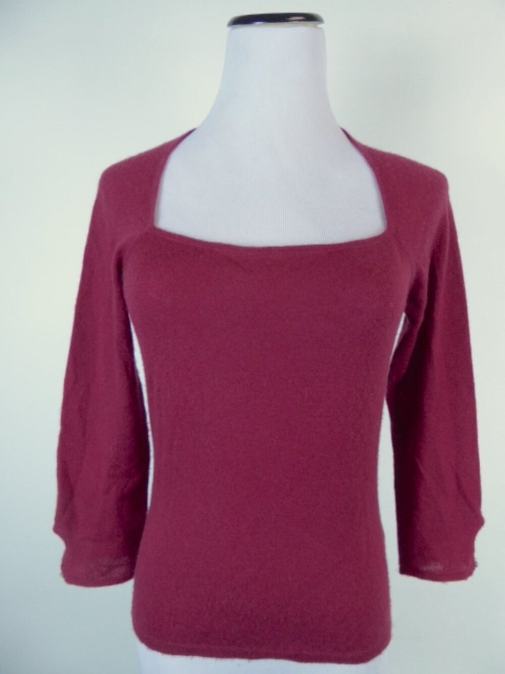 Cashmeres Scotland 100% cashmere sweater cranberry